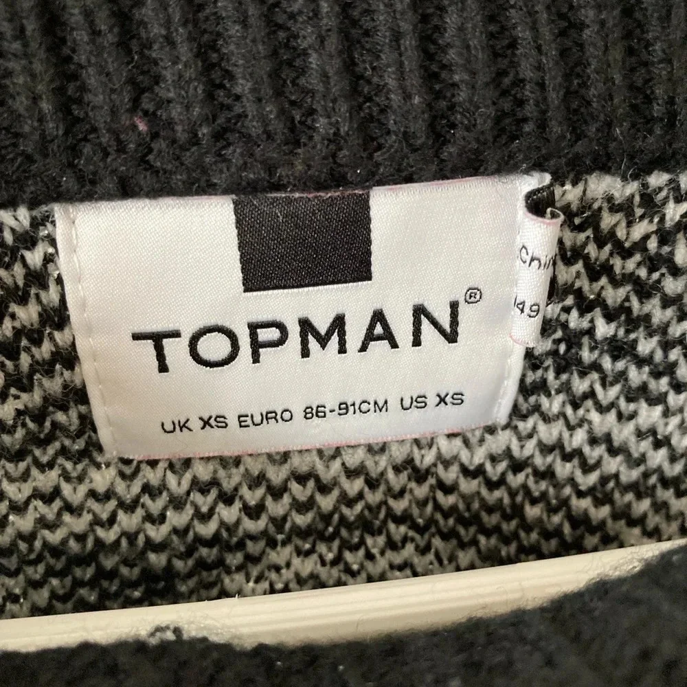 TOPMAN Mens Holiday Christmas Knitted Sweater XS/S